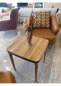 Resim Akset Lüx Yan Sehpa Full Ceviz 