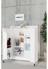 Resim Derin 2 Kapaklı Erzak Kiler Dolabı Beyaz 