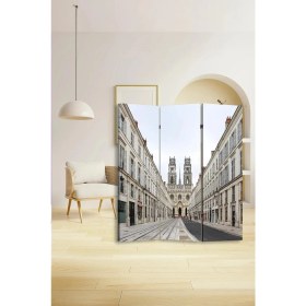 Resim Artavessa Dekoratif 3 Kanatlı Dijital Baskılı Kanvas Paravan - Seperatör - 120X180 cm - Model 7 