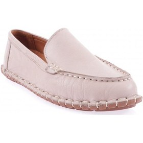 Resim Dgn 603-23y Kadin Dikiş Detayli Loafer Ayakkabi Silver 