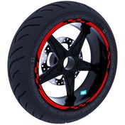 Resim Moto GP Yarış Bayraklı Bayrak Kırmızı Jant Şeridi Sticker Çınar Extreme 