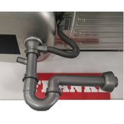Resim Dominox DOMİNOX 1 GÖZLÜ KÜÇÜK KAFA ÇELİK EVYE SİFONU 