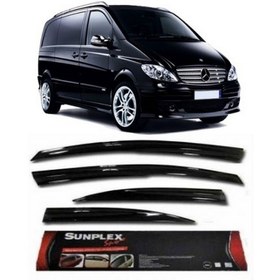 Resim 2 Li Mercedes Vito (2004-2014) Sport Stlye Mügen Sunplex Cam Rüzgarlığı 