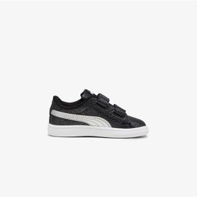 Resim Puma Pumasmash 3.0 Glit Glam V In Bebek Siyah Spor Ayakkabı Düz 394688 Siyah 