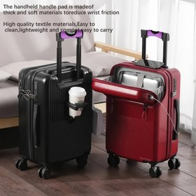 Resim Siyah Saplı Bir Düğme Açma Tasarımı İle, Seyahat İçin İdeal, Pratik, Ve Harika Bir Doğum Günü Hediyesi Olarak Çanta Sapı Koruma İçin Uygun. 