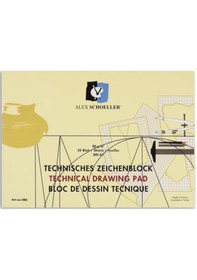 Resim Alex Schoeller A3 Yan Teknik Çizim Blok Defter 20 Yp 80 Gr Çok Renkli 