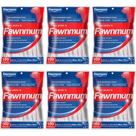 Resim Samdoo 6 Adet Portatif Mentol Aromalı Diş İpi, 50m/adet Beyaz Paket 