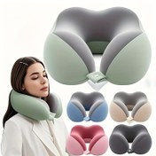 Resim U Şekilli Boyun Yastığı Seyahat ve Ofis için - Ergonomik Tasarım, Orta Yumuşak, Makinede Yıkanabilir, Siyah, Seyahat, Ofis Uykusu ve Rahatlık için Boyun Yastığı, Seyahat, Rahatlık Aksesuarı, Modern Yastık, Konforlu Uyum 