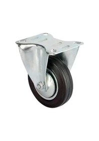 Resim Servis Tekeri - Tablalı Siyah Sabit - Çap 150 Mm Siyah 