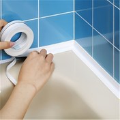 Resim 3 Rulo Beyaz Plastik Su Geçirmez Küf Önleyici Sızdırmazlık Bandı Mutfak ve Banyo, Lavabo Tuvalet Duvar Dikiş Boşluğu Kapak Şeridi 