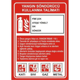 Resim BALKAN YANGIN VE GÜVENLİK SİSTEMLERİ 6 kg Ruhsata Uygun 4 Yıl Köpüklü Yangın Tüpü 3 Adet (Talimat-Levha) 