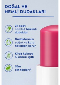 Resim Kiraz Dudak Bakım Kremi 4.8gr, Nemlendirici, Hafif Kırmızı Işıltı, Dudak Parlatıcısı 