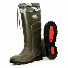 Resim Polly Boot Unisex Haki Kalın Topuklu Çizme 