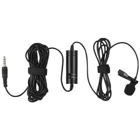 Resim Ey-510s Kondenser Mikrofon: 3.5mm Jacklı Yaka Klipsi, Telefon-kamera Modu Değiştirme, Gürültü Azaltıcı, 6m Kablolu, Siyah 