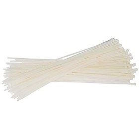 Resim 500 Adet Beyaz Plastik Cırt Kelepçe Kablo Bağı 4.8x300mm 