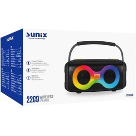 Resim Sunix 2200 Mah 10w Ledli Taşınabilir Bluetooth Hoparlör Mavi Bts-260 