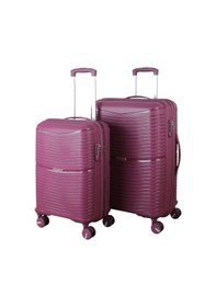 Resim V379 Aura Y.üretim Pp Valiz 55 Cm + 65 Cm Mürdüm Set S24sy1000098-set 210 Mürdüm 