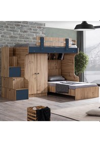 Resim Setaymobilya Ranza, Riva Ranza Karyola 2 Kapaklı Dolap - Setay Genç Odası 