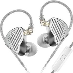 Resim KZ PR1 Kulak İçi Kulaklıklar, Büyük Düzlemsel Sürücüler Müzik için HiFi Kablolu Kulaklıklar/Kulaklıklar, Audiphile için KZ IEM Kulak Tomurcukları (HiFi Sürümü, Mikrofonlu) 