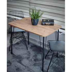 Resim Wood İdea 60X90 Atlantik Çam Yemek Masası,mutfak Masası,balkon Masası 