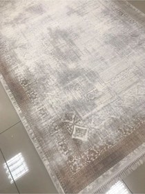 Resim Merinos Halı Rodin 60895 070 Serisi Akrilik Salon Oturma Yatak Odası Halısı Krem - Kahve 