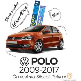 Resim Volkswagen Polo Ön ve Arka Silecek Seti (2009-2017) RBW 