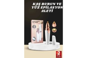Resim Uravas Store Kaş Burun ve Yüz Epilasyon Aleti Kablosuz Şarjlı Kökten Alan Epilasyon Aleti 