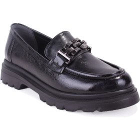 Resim Dagoster DZA07-90801 Siyah Rugan Günlük Loafer Kadın Ayakkabı 