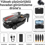 Resim C13S Fırçasız Motorlu Uzaktan Kumandalı Kameralı Drone 