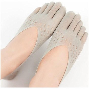 Lemestar Yazlık İnce Açık Üst Beş Parmaklı Çorap - Gri 1 Adet, Toe Stretching, Nemu Ve Soluk, Kaymaz Dizayn Rm-k21 Superb