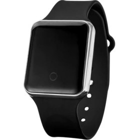 Resim Hanyang Siyah Gümüş Spor Horloges Heren 2022 Digitale Horloges Eletronicos Horloge Voor Mannen LED Horloge Minnaar Horloges Montre Homme Zegarek (Yurt Dışından) 