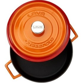 Resim Lava 28cm.trendy Basık Tencere - Turuncu - Lv Y St 28 K2 O Turuncu 