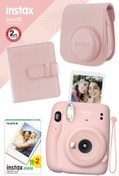 Resim Fujifilm Instax Mini 11 Pembe Fotoğraf Makinesi Ve Kare Albümlü Hediye Seti 11 