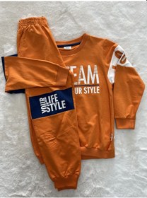 Resim Jnr Team Kapşonlu 2 İplik Takım Turuncu 