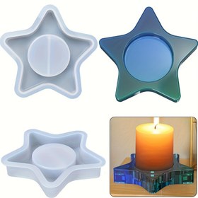 Resim 1 Adet Yıldız Şekilli Epoksi Reçine Kalibres - Yuvarlak Merkezli ve Pürüzsüz Kenarlı 5 Köşeli Çember, DIY Kristal Resin El Sanatları, Mum yapımın Dahil Olmak Üzere Sabun, Mum kalitleri İnceleme iç ın nde Kullanılabilen Daya nık & Hassas Tkrar aynablekkalip (Epoxy ,Mum, Sabaonl Slime Uyu mlu) Fantazi Temali Kuadrant Deseni Orta Gubbe Ve Ic Ra dyan Yanlıklar ile Detaylı R esim Projeleri, Elinekek ılar Ve Hobi Tutkunları ici 