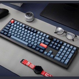 Resim Keychron V6 Max Rgb Mekanik Red 2.4 Ghz Kablosuz İngilizce Klavye 