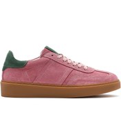Resim Derimod Kadın Pembe Bağcıklı Süet Deri Sneaker 25SFD370910 