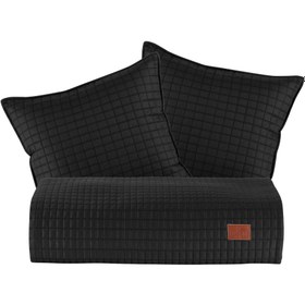 Resim PASIONI - Satin - Elegante - Black Double Bed Runner Set 