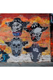 Resim Wake Bisiklet Çamurluk MTB Ön/Arka Uyumlu Tek Parça Dağ Bisikleti Splash Guard Hafif Esnek Universal 