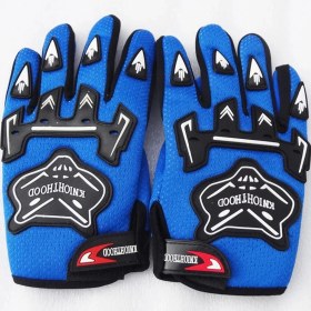 Resim Pengfushop5 Mavi Stil L Beden Yarış Çocukları Tam Parmak Çocuk Eldivenleri Motosikletler Spor Eldivenleri Bisiklet Kirli Arazi Bisikleti Cep Bisikleti Scooter Atv Quad (Yurt Dışından) 