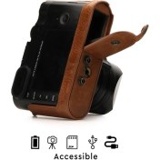 Resim Megagear Leica Q (Typ 116) Gerçek Deri Kamera Çantası 