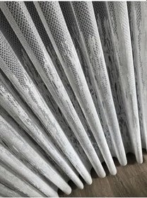 Resim Ev Depo Home Taç Alev Desen Örme Seyrek Pile Tül Perde Tek Kanat TRVALVEKRUSYRK, Ekru, 560 x 260 