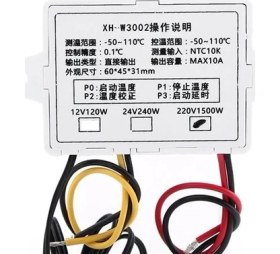 Resim Emay Center XH-W3002 Dijital Termostat Sıcaklık Kontrol Cihazı 220V 1500W, Kuluçka Termostat 