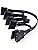 Resim PrimeX PX-4355 Molex To Sata Kablo, PSU Sata Çoklayıcı, 5 port Sata Power Çoklayıcı, 60cm Uzunluk,%100 Saf Bakır sata Çoklayıcı Kablo 