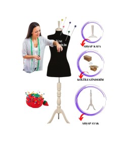 Resim 44 Beden Full Iğne Batabilen Terzi Mankeni Prova Mankeni Vitrin Mankeni Po-01 