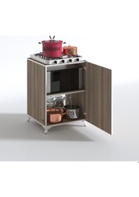 Resim Kenzlife ocak dolabı ahunaz crd 85*60*56 hazır mutfak klasik set üstü ocak için arkalıksız 