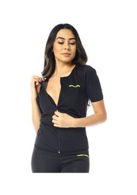 Resim Unisex Sweet Sauna Termal Fermuarlı Üst Siyah 