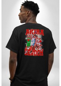 Resim Basketbol Akira Sendoh Anime Slam Dunk Karakter Pamuklu Unisex Oversize Sırt Dijital Baskılı Siyah T-shirt Siyah 