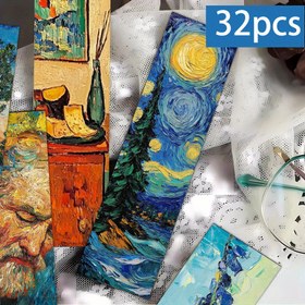 Resim 32 adet, Vintage Van Gogh Yıldızlı Gökyüzü Serisi Kitap İşaretleri, Van Gogh Manzara Kitap İşaretleri, Pratik ve Dayanıklı DIY Okuma İşaretleri, Kitap Severler, Öğrenciler, Öğretmenler ve Kitap Severler için Mükemmel Seçim, İdeal Okuma Ödülü 