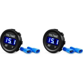 Resim Humble Tekne Uck Mavi Için Dc 12V LED Panel Dijital Gerilim Ölçer Ekranı (Yurt Dışından) 